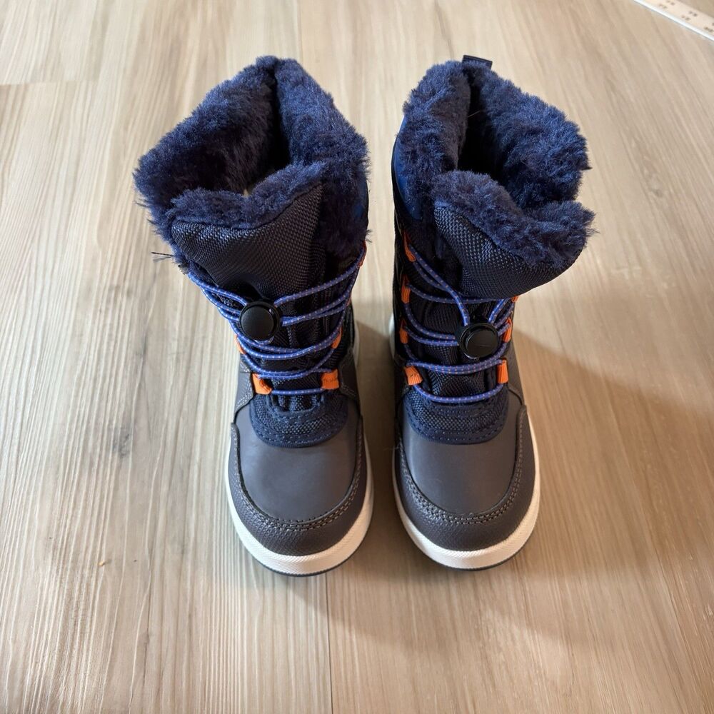Ozark Trail Snow Boots Toddler Boys Size 9 Blue Shoes Thinsulate Waterproof